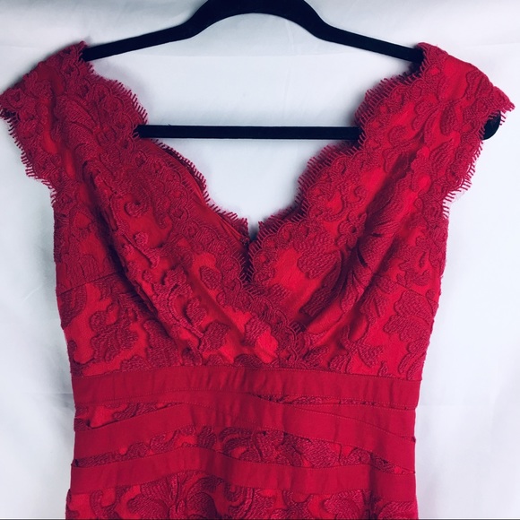 Tadashi Shoji Dresses & Skirts - 🌟HP🌟 Tadashi Shoji Cranberry Embroidered Dress